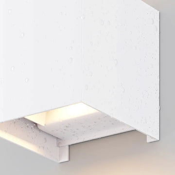 Façade lighting White metal cube LED 6W 3000K IP54 – Fulton | Maytoni