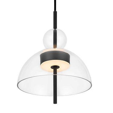 Pendelleuchte Matt Schwarzer Metallrahmen Grauer ovaler Glasschirm LED 12 W 3000 K – Bangkok | Maytoni - Esszett Luxury | Stilvolles Wohnen mit Charakter