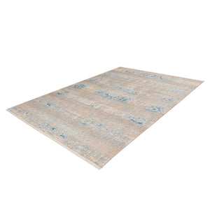 Teppich – Vintage Muster, Orientalische Ornamente, Grau Türkis, 120 x 170 cm - Baroque 325 | Kayoom
