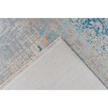 Teppich – Vintage Muster, Orientalische Ornamente, Grau Türkis, 120 x 170 cm - Baroque 325 | Kayoom
