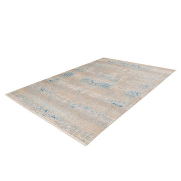 Teppich – Vintage Muster, Orientalische Ornamente, Grau Türkis, 160 x 230 cm - Baroque 325 | Kayoom