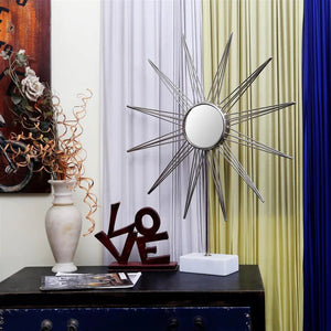 Skulptur Abstraktes Design Silber - Weiß Handgefertigt – Modell Ajey 387 | Kayoom - Esszett Luxury | Stilvolles Wohnen mit Charakter
