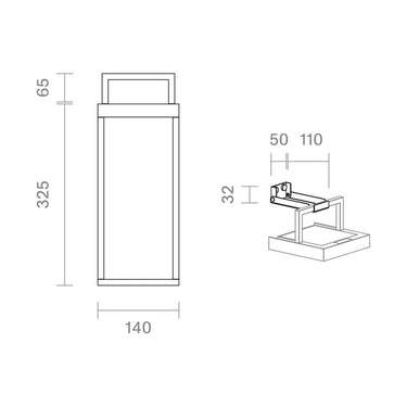 Akku - Solarleuchte Numove graphitgrau 2,2W 2700K IP54 172lm Ra85 dim von Sigor - Esszett Luxury | Stilvolles Wohnen mit Charakter