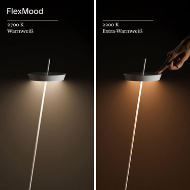 Akku - Stehleuchte Mahina USB - C 380mm 2,2W FlexMood 2200K/2700K IP20 168/181lm Ra85 dim von Sigor - Esszett Luxury | Stilvolles Wohnen mit Charakter