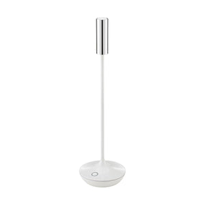 Akku-Tischleuchte - Keramikoptik, Licht auf/ab, extra warm - Nucandle | Sigor