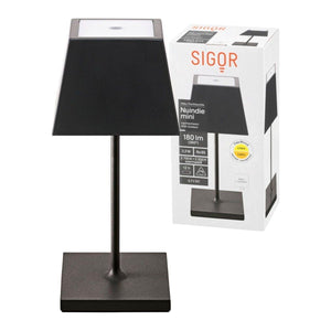 Rechargeable Table Lamp Nuindie mini 2.2W FlexMood 2200K/2700K IP54 180lm Ra85 square