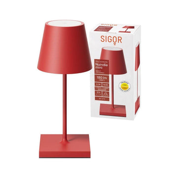 Tischleuchte - Alu-Korpus, USB-C-Ladung, warme Töne - Nuindie Mini | Sigor