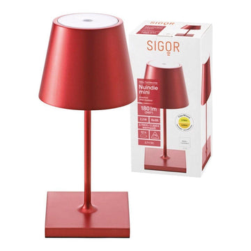 Tischleuchte - Alu-Korpus, USB-C-Ladung, warme Töne - Nuindie Mini | Sigor