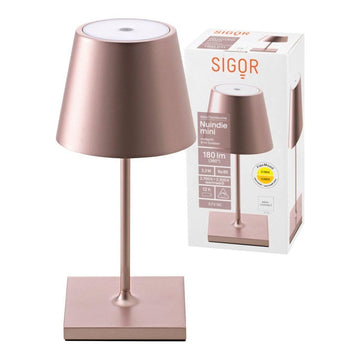 Tischleuchte - Alu-Korpus, USB-C-Ladung, warme Töne - Nuindie Mini | Sigor