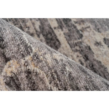 Teppich – Polyester Oberfläche, Künstlerisches Design, Graue Farbe, 80 x 150 cm - Jaka 325 | Kayoom
