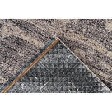 Teppich – Polyester Oberfläche, Künstlerisches Design, Graue Farbe, 160 x 230 cm - Jaka 325 | Kayoom