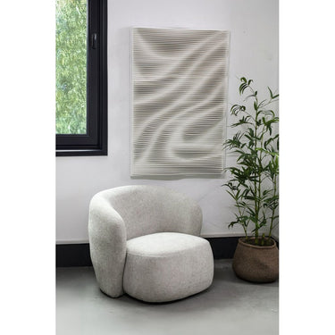 Wandpaneel aus MDF mit Wellenstruktur rechteckigem Design & handveredelter Verarbeitung – Aleishia | PTMD - Esszett Luxury | Stilvolles Wohnen mit Charakter