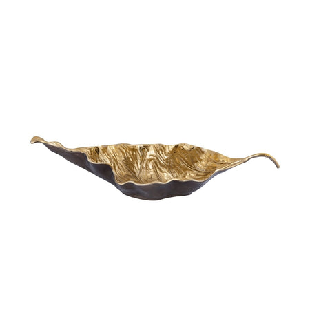 Aluminiumschale - Ycee Brass Flower von PTMD - Esszett Luxury