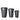 Aluminiumtopf - Lovay Brass (3er Set) Silber von PTMD - Esszett Luxury | Stilvolles Wohnen mit Charakter