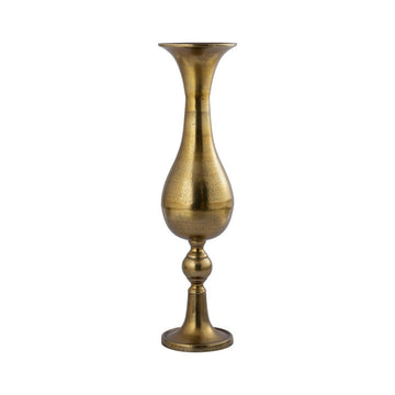 Aluminiumtopf - Orish Brass 16.5 x 16.5 x 64.0 cm von PTMD - Esszett Luxury | Stilvolles Wohnen mit Charakter