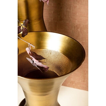 Aluminiumtopf - Orish Brass 16.5 x 16.5 x 64.0 cm von PTMD - Esszett Luxury | Stilvolles Wohnen mit Charakter