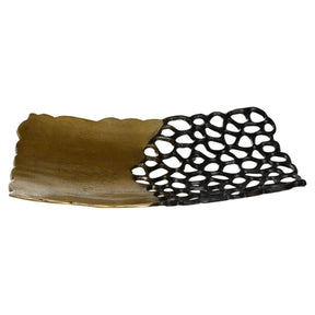Aluschale - Rieke Gold L (50 x 26 x 7 cm) von PTMD - Esszett Luxury | Stilvolles Wohnen mit Charakter