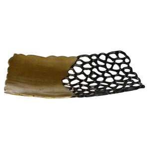 Aluschale - Rieke Gold L (50 x 26 x 7 cm) von PTMD - Esszett Luxury | Stilvolles Wohnen mit Charakter