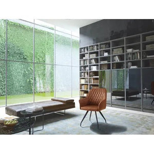 Stuhl Gestepptes Rücken - Design Samtbezug Eisen - Gestell – Amber 225 | Kayoom - Esszett Luxury | Stilvolles Wohnen mit Charakter