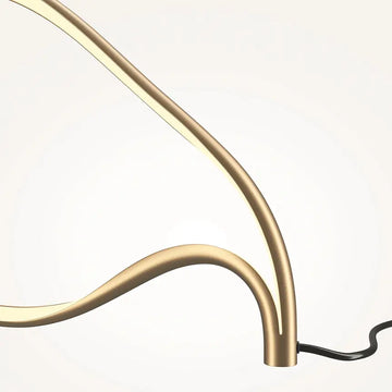 Table Lamp Brass Finish Integrated LED & Modern Design – Plons | Maytoni