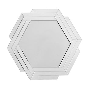 Spiegel mit silbernem Metallrand geometrischem Rahmen & Wandbefestigung – Artemis 1610 | Kayoom - Esszett Luxury | Stilvolles Wohnen mit Charakter