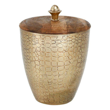 Aufbewahrungsbox – Goldene Farbe, Ovale Form, Eisen Material – Ferya | PTMD image