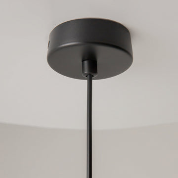 Pendant lamp Chrome metal, frosted glass & LED accent – Palette | Maytoni