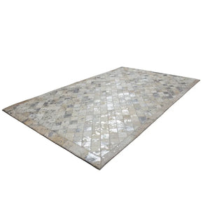 Teppich – Echtes Leder, Patchwork Design, Luxuriöse Farbgebung, 150 cm - Lavish 210 | Kayoom