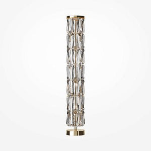 Floor Lamp Metal Frame Crystal Shades & Chrome Finish – Puntes | Maytoni