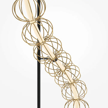 Floor Lamp Golden Finish & Dome-shaped Shade - MOD216FL-L38G3K | Maytoni