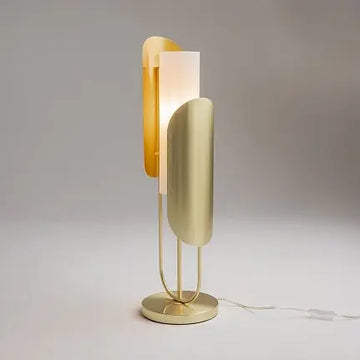 Table Lamp Gold-Colored Metal Frame Frosted Cylindrical Glass Shade & Modern Design – Cipresso | Maytoni