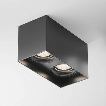 Deckenleuchte Slim GU10 2×10W Mattes Schwarz Finish – Slim | Maytoni - Esszett Luxury | Stilvolles Wohnen mit Charakter