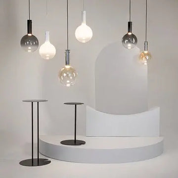 Pendelleuchte – Schwarzes Metall, Warmweißes Licht, 4 W Leistung, Ø20 cm - Nebula | Maytoni