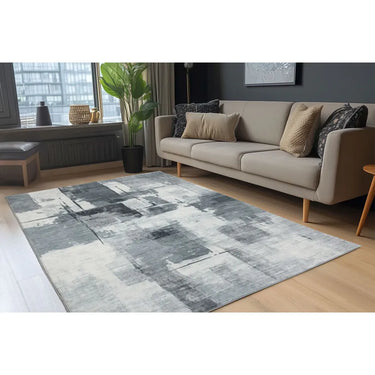 Teppich – Grau Farbton, Kurzflor Komfort, Zeitloses Farbkonzept, 150 cm - Elegantica 325 | Kayoom