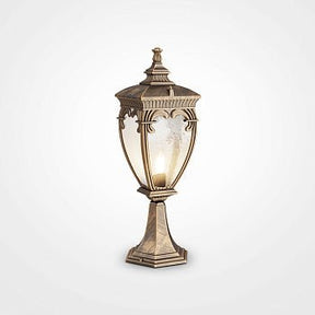 Landschaftsleuchte Aluminium Schwarz‑Gold E27 60 W IP44 – Fleur | Maytoni - Esszett Luxury | Stilvolles Wohnen mit Charakter