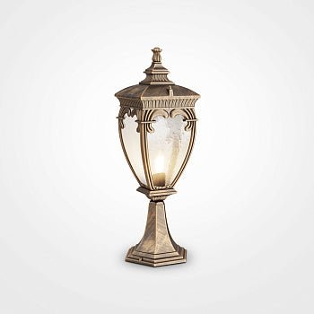 Landschaftsleuchte Aluminium Schwarz‑Gold E27 60 W IP44 – Fleur | Maytoni - Esszett Luxury | Stilvolles Wohnen mit Charakter