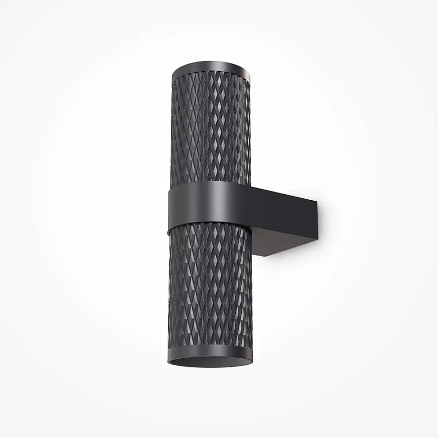 Wandleuchte – Schwarzes Aluminium, 2× GU10 Fassung, 10 W Leistung - Focus Design | Maytoni