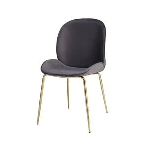 Stuhl Gestepptes Rücken - Design Samtbezug Messing - Gestell – Charlize 110 | Kayoom - Esszett Luxury | Stilvolles Wohnen mit Charakter