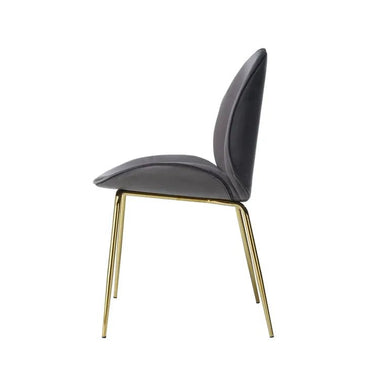 Stuhl Gestepptes Rücken - Design Samtbezug Messing - Gestell – Charlize 110 | Kayoom - Esszett Luxury | Stilvolles Wohnen mit Charakter