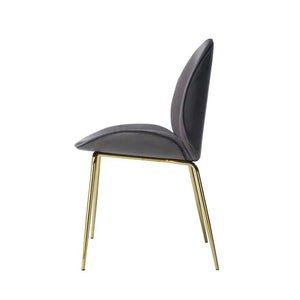 Stuhl Gestepptes Rücken - Design Samtbezug Messing - Gestell – Charlize 110 | Kayoom - Esszett Luxury | Stilvolles Wohnen mit Charakter