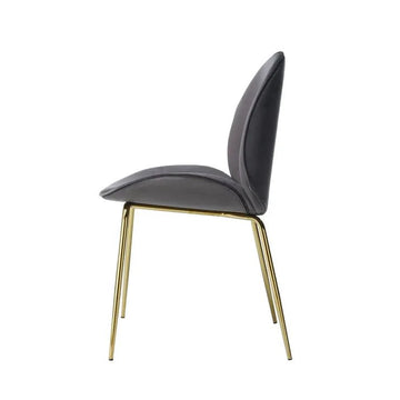 Stuhl Gestepptes Rücken - Design Samtbezug Messing - Gestell – Charlize 110 | Kayoom - Esszett Luxury | Stilvolles Wohnen mit Charakter