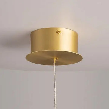 Pendant Lamp Gold-Colored Metal Crystal Elements Height-Adjustable – Splash | Maytoni