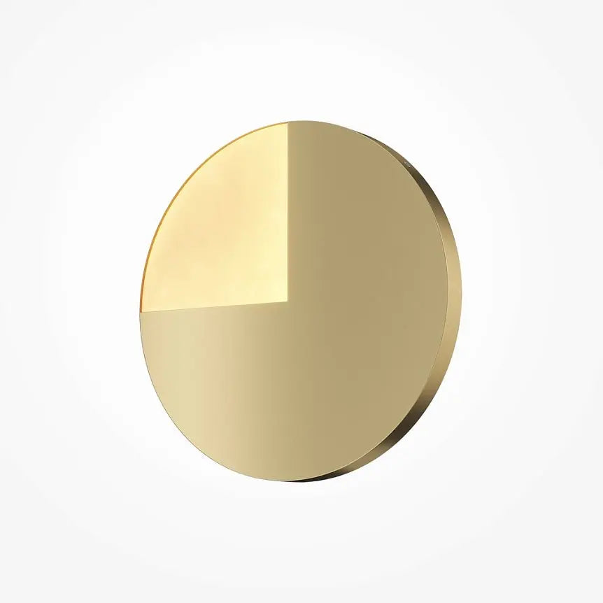 Wall light, brushed brass finish, matte acrylic diffuser, integrated 12W LED 3000K – Jupiter | Maytoni