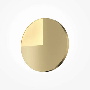 Wall light, brushed brass finish, matte acrylic diffuser, integrated 12W LED 3000K – Jupiter | Maytoni