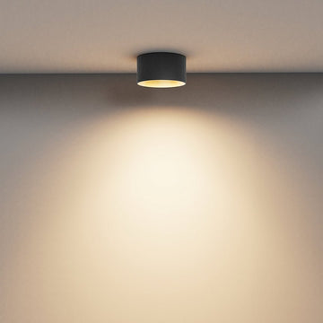 Deckenleuchte Schwarzes Aluminiumgehäuse mit mattem Gold - Innerring, Warmweiß – Vega | Maytoni - Esszett Luxury | Stilvolles Wohnen mit Charakter