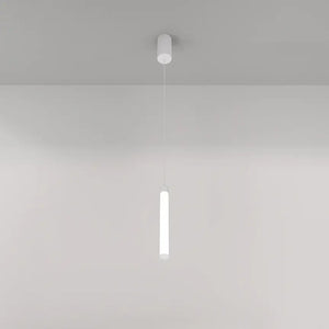 Pendelleuchte – Weißes Aluminium, 10W LED, Warmweiß Licht, Ø3 cm  - Ray | Maytoni
