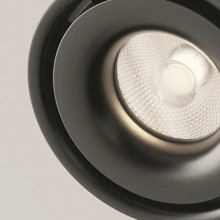 Deckenleuchte – Schwarzes Finish, Aluminium Gehäuse, Triac Dimmung, Neutralweiß , Ø10 cm - Yin | Maytoni