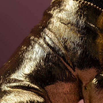 Tischleuchte – Skulpturales Design, Tiermotiv, Polyresin- und Metallkonstruktion, Goldenes Finish – Francis | WERNS