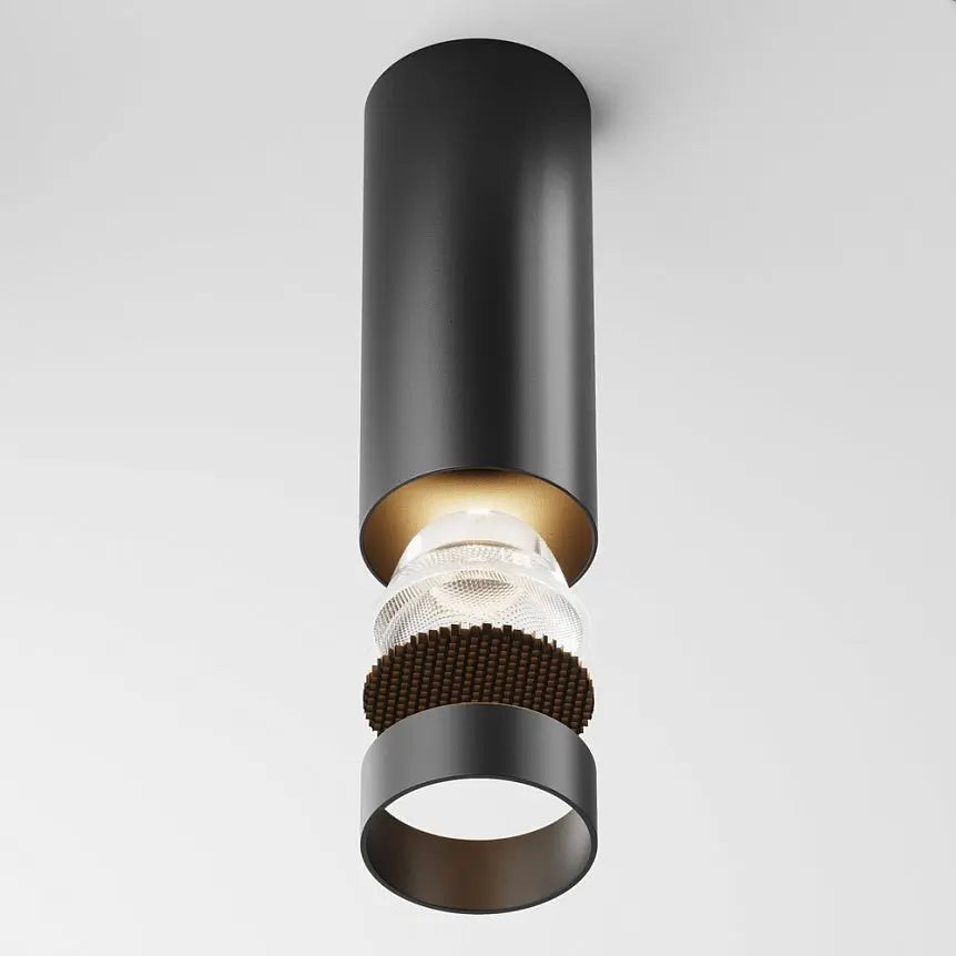 Deckenleuchte – Schwarzes Aluminium, 12 W LED, Warmweiß, 12.5 cm Höhe - Focus | Maytoni