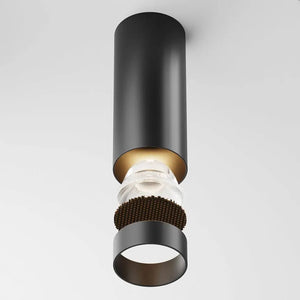 Deckenleuchte – Schwarzes Aluminium, 12 W LED, Warmweiß, 12.5 cm Höhe - Focus | Maytoni